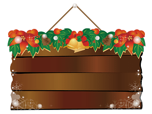 Christmas signboard