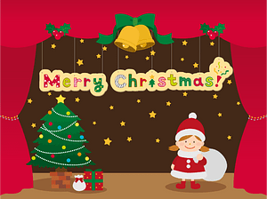 Christmas stage
