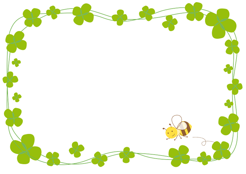 Clover bee frame