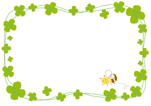 Clover bee frame