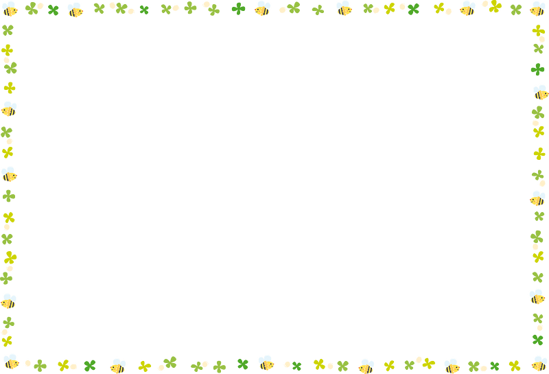 Clover bee frame