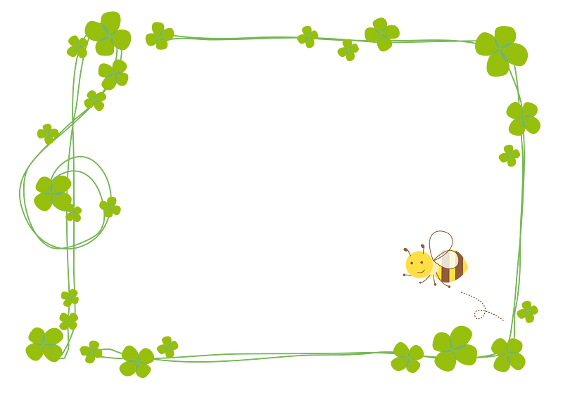 Clover bee frame