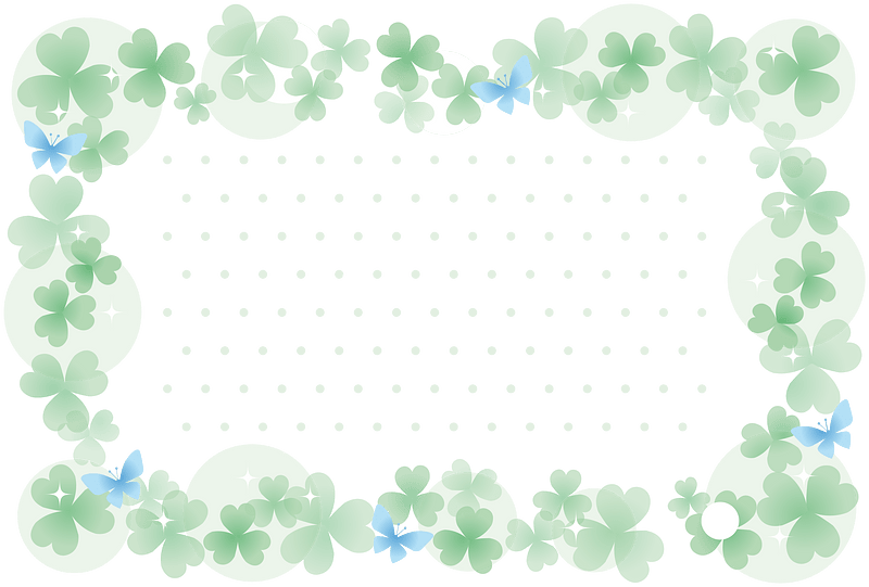 Clover butterfly frame