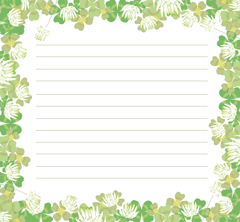 Clover letter paper