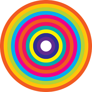 Colourful circle