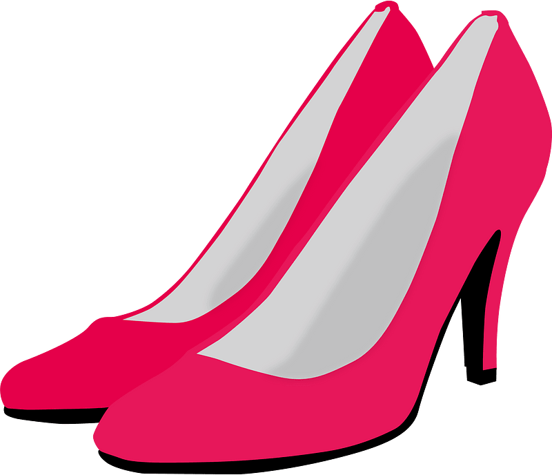 Court shoes high heels