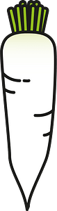 Daikon vegetable
