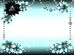 Diamond flower frame