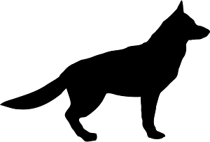 Dog silhouette