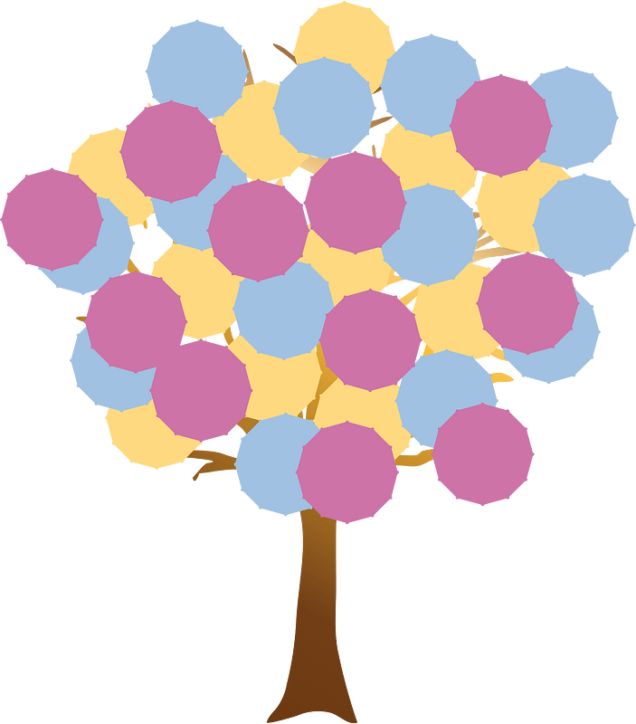 Dots tree frame