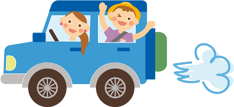 Drive car family couple