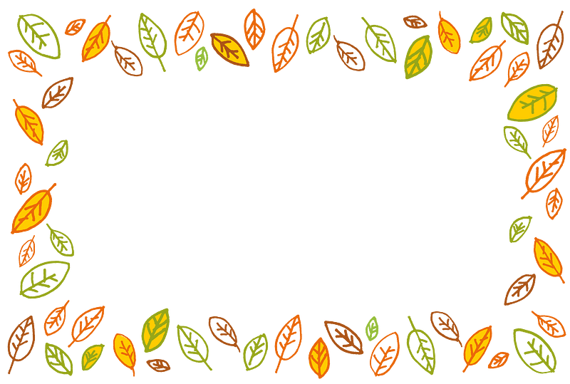 Fallen leaves frame