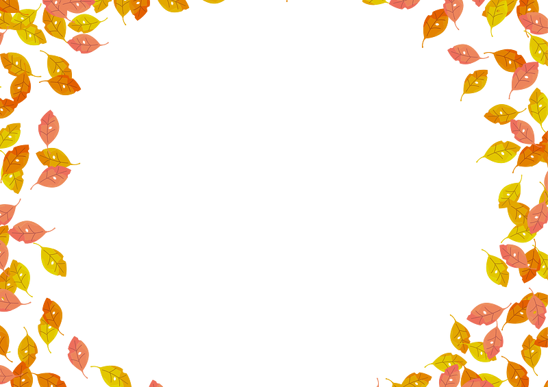 Fallen leaves frame