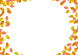 Fallen leaves frame