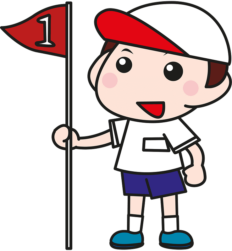 Flag number boy