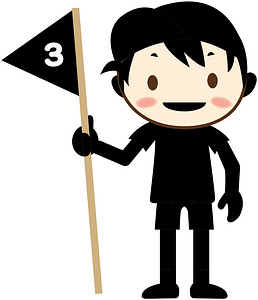 Flag number boy