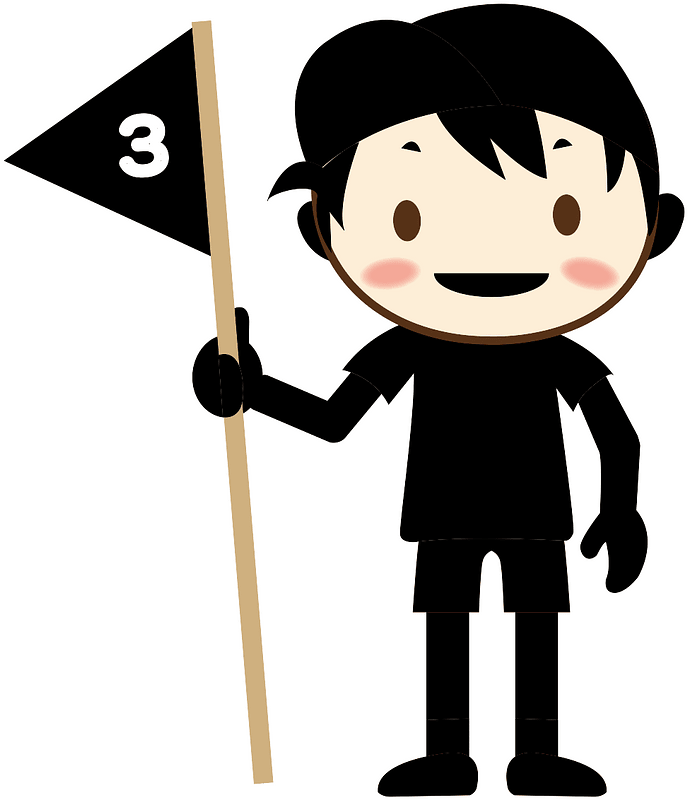 Flag number boy