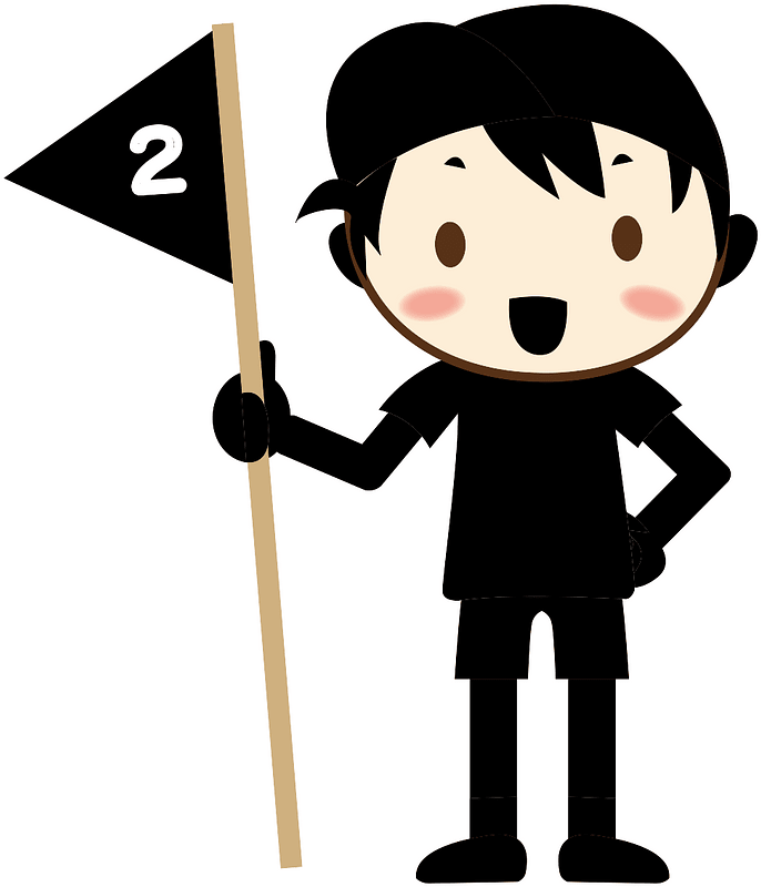 Flag number boy