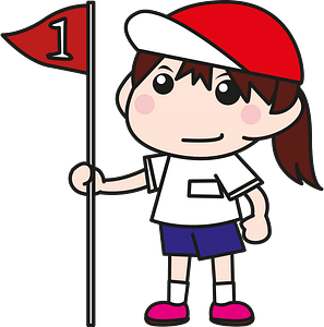 Flag number girl