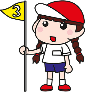 Flag number girl