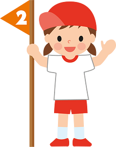 Flag number girl