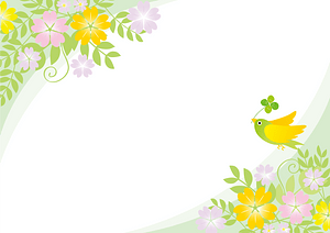 Flower bird frame