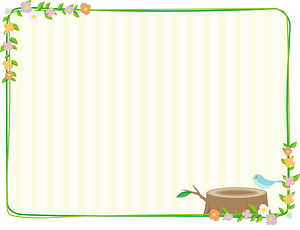 Flower bird frame