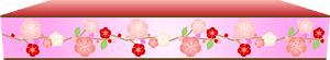 Flowers decorated line