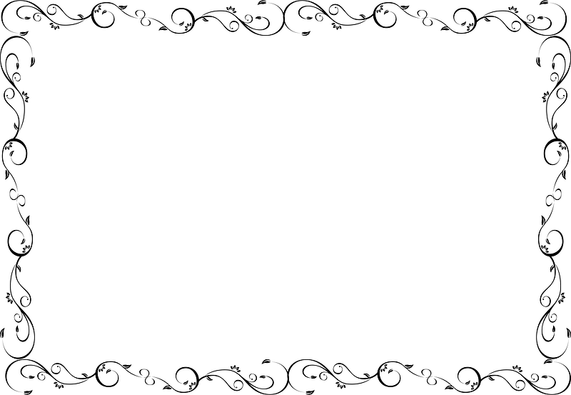 Foliage scroll frame
