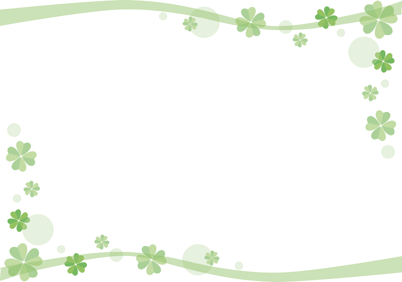 Four leaf clover frame