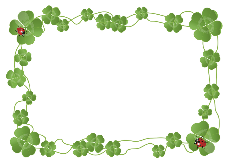 Four leaf clover frame