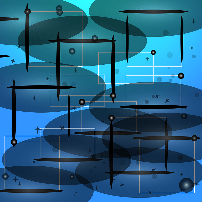 Frame blue background