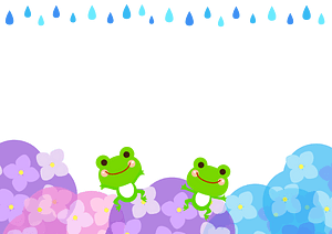Frog rain frame