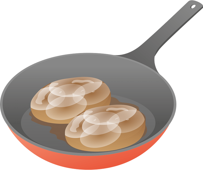 Frying pan cooking