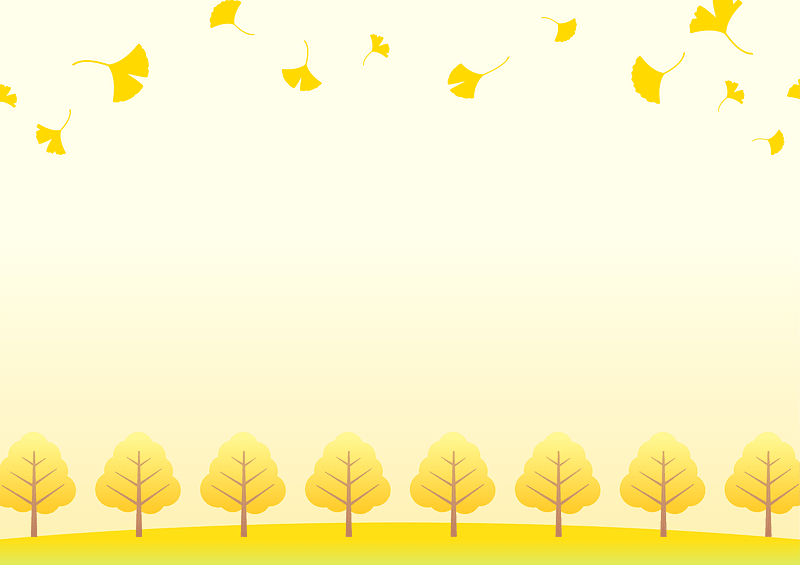 Ginkgo autumn frame