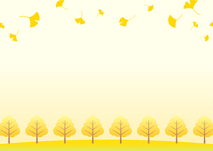 Ginkgo autumn frame