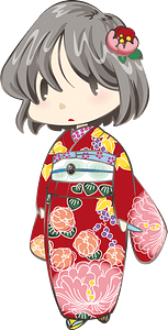 Girl in kimono