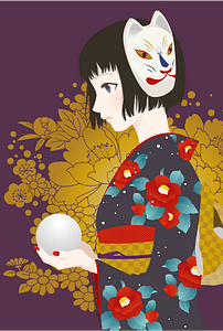 Girl kimono