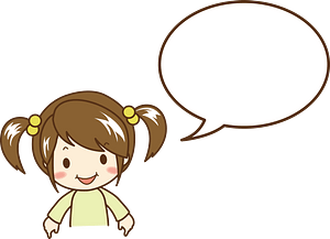 Girl speech balloon
