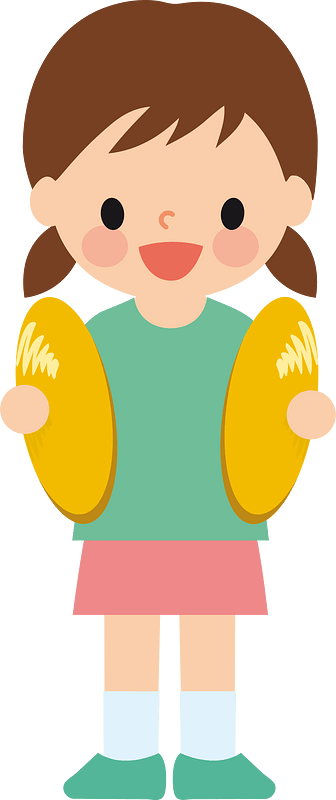 Girl with cymbal