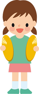 Girl with cymbal