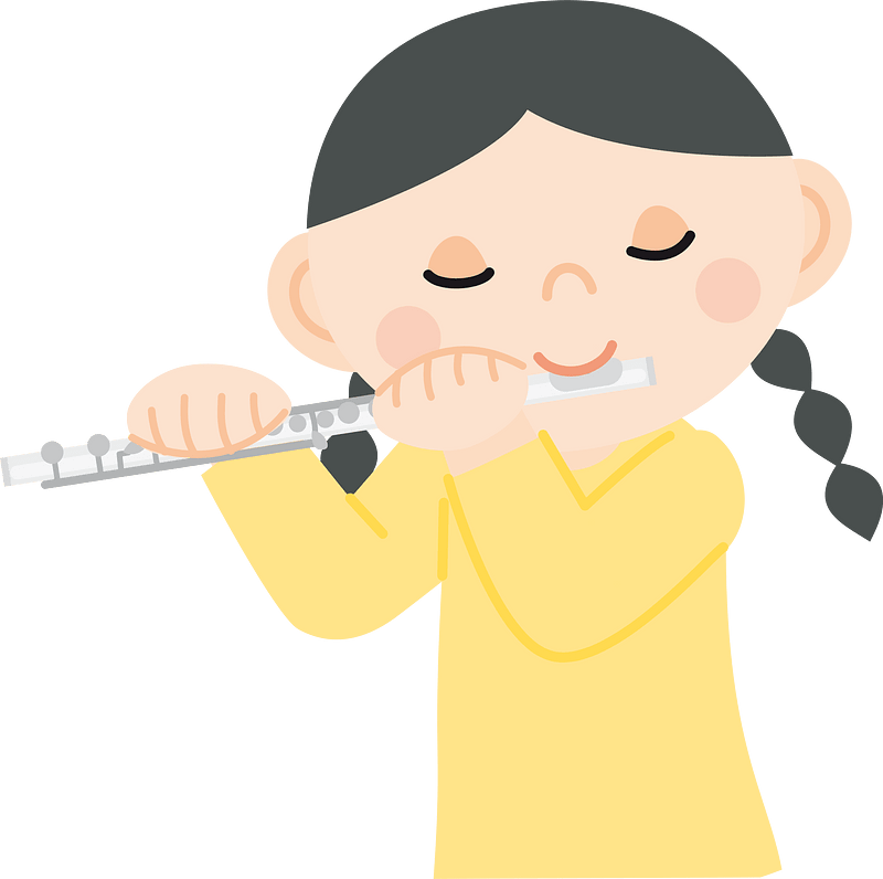 Girl with flute