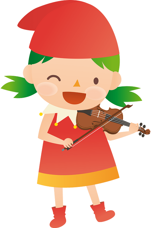 Girl with violin