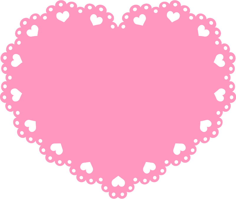 Heart lace background