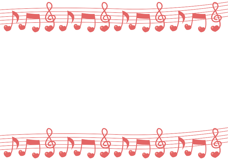 Heart music frame
