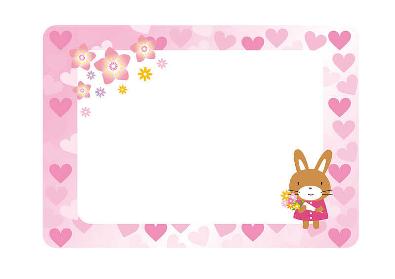 Heart rabbit frame