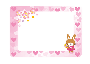 Heart rabbit frame
