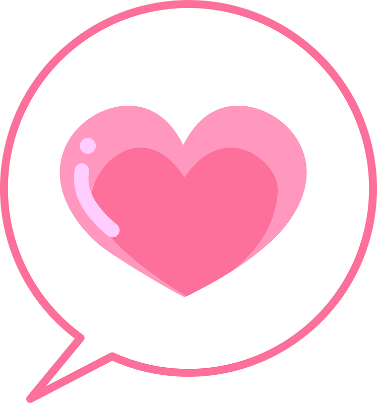 Heart speech balloon