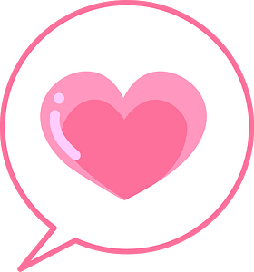 Heart speech balloon