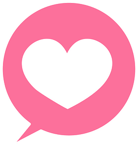 Heart speech balloon